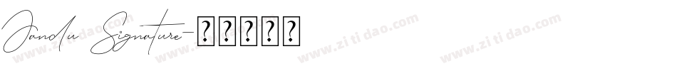 Jandu Signature字体转换